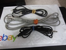 Lot of 3 Variety of Male to Male Stereo Cables