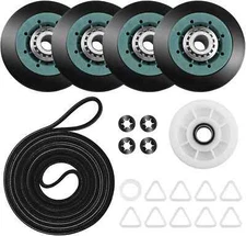110.97591240 Kenmore Heavy Duty Dryer Rollers Pulley Belt Kit