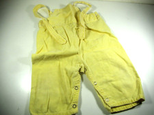 Vintage 1980 Kmart Yellow Corduroy Bib Overalls Kids Toddler Size 12 months