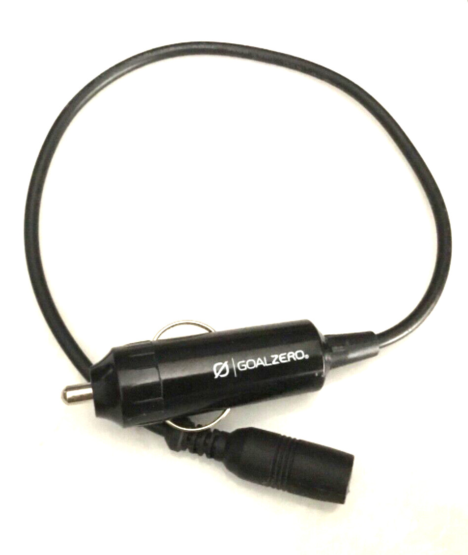 Goal Zero 6mm Output 12V Male Cigarette Adapter powers Light-A-Life Lights