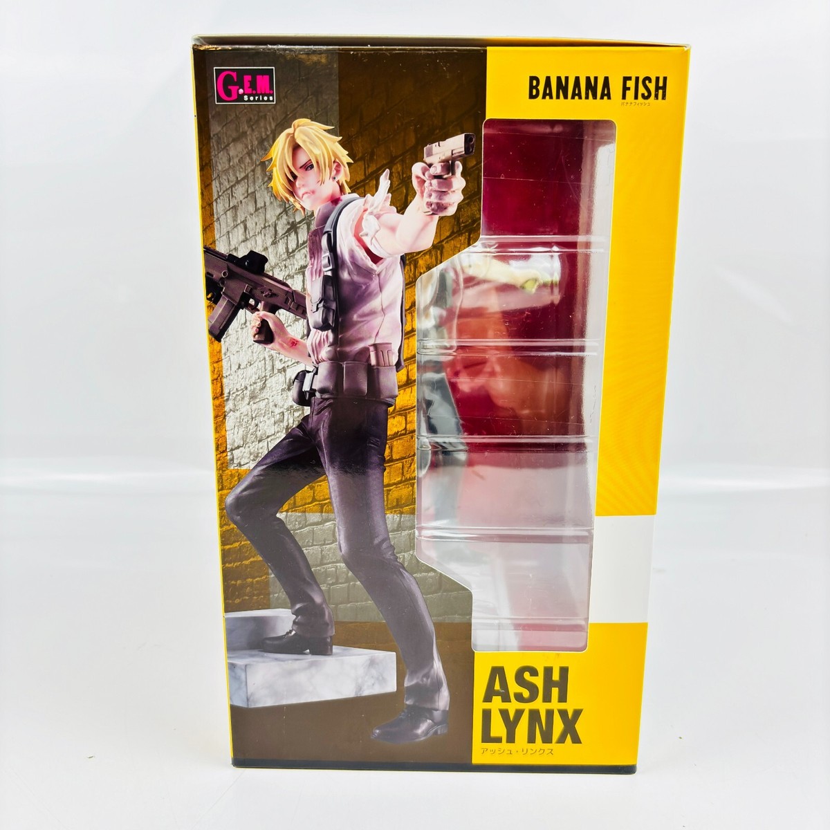 [新品未使用]ash Lynxフィギュアbanana fish MegaHouse G.E.M. Series BANANA FISH Ash Lynx PVC Figure W