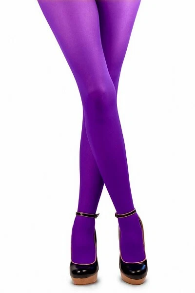 Quality Bright Purple Tights - Nylon - Adult Sizes up to size 22