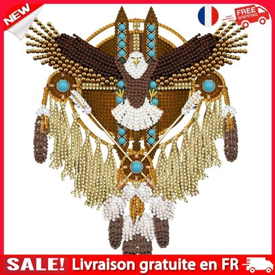 fr Pendentif en cristal et diamant fait à la main, attrape-rêves, aigle, cadeau 