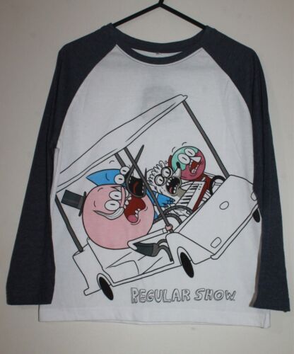 Regular Show Characters Golf Cart Long Sleeve T-Shirt Kids Size 10 BNWT S.14 CN - Picture 1 of 5