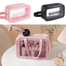 Transparenter Kulturbeutel 27.5x27.5x14 Cm - Wasserdichte PVC Reisetasche Für Damen & Herren