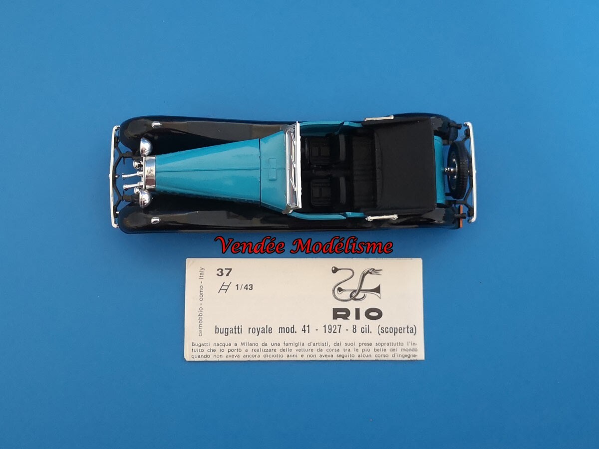 Voiture de collection - Rio 37, Bugatti royale modèle 41