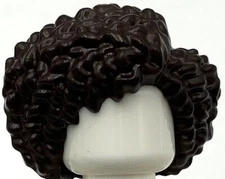 Lego New Dark Brown Minifigure Hair Female Coiled Parted Wash and Go Part