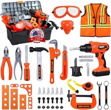 Juego Set De Contruccion De Juguete Herramientas Para Ni os Funcional Realista