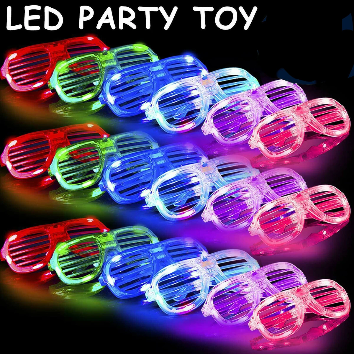 Bulk Wholesale Lot - Neon Party Sunglasses - Funny Party hats 