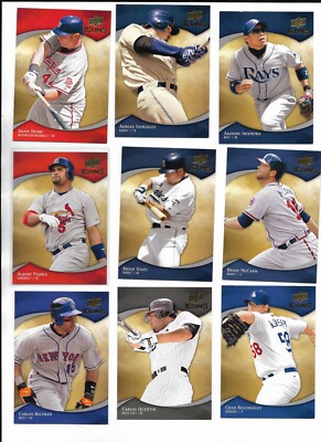 2009 Upper Deck Icons PICK-A-CARD Pujols Chipper Lee Ortiz Wright Ichiro Mauer +