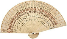 Sandalwood Fan Set of 50 Pcs Wedding Favors Birthday Gifts Christmas Gift-Sunf