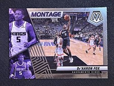 2021-22 Panini Mosaic Basketball Montage De'Aaron Fox Sacramento Kings #25