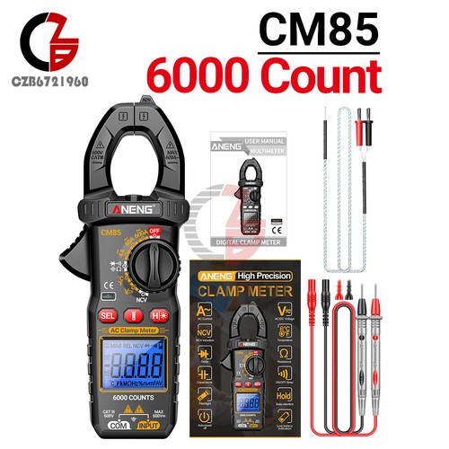 ANENG Digital Clamp Meter 6000 Count Multimeter NVC Amp AC DC Volt Current Test