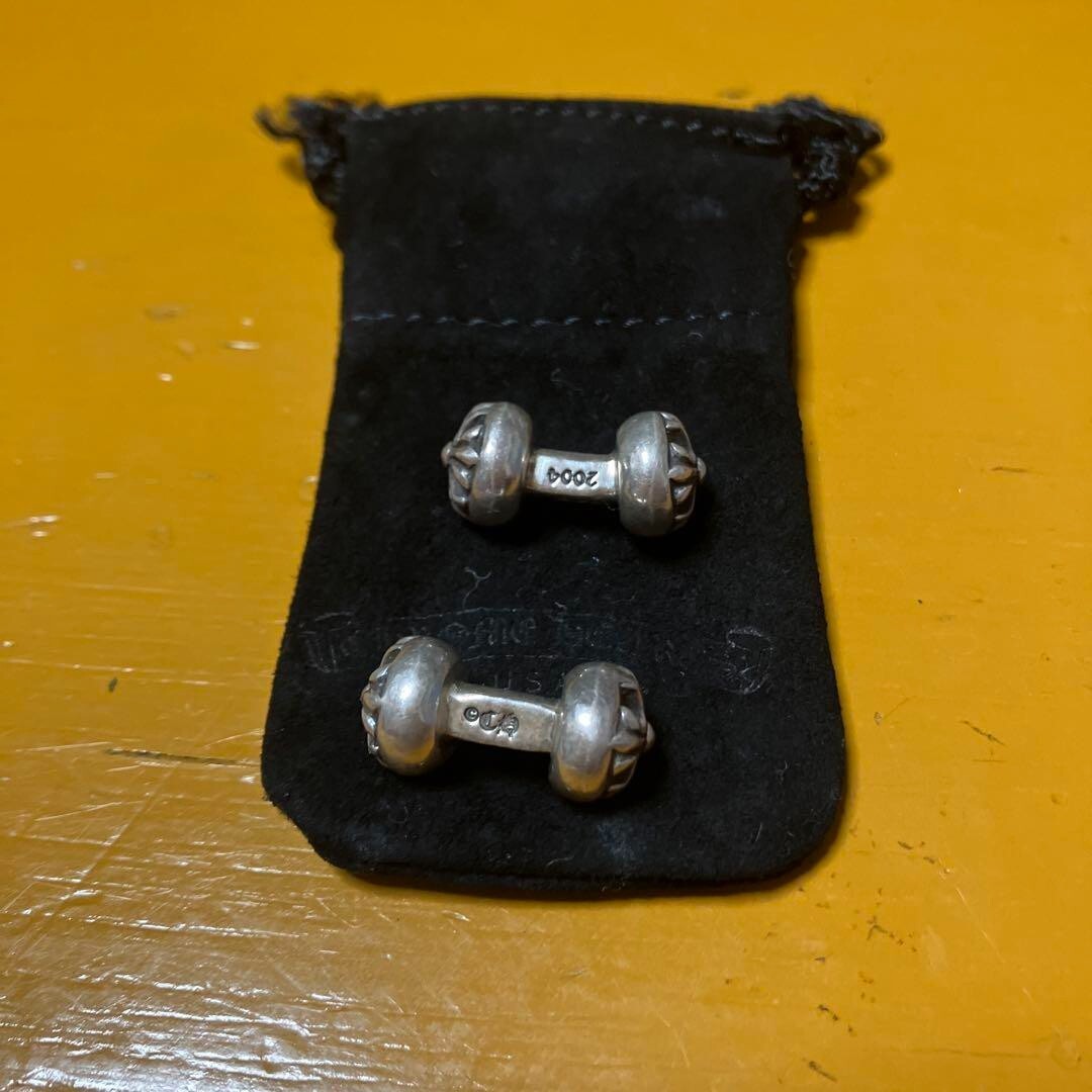 Chrome Hearts Cufflinks Sterling Silver Cross Ball 9x9mm Pre Chrome Hearts Cufflinks Sterling Silver Cross Ball 9x9mm Pre
