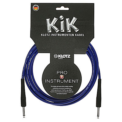 Klotz KIK 10ft GUITAR Insturment Cord Cable BLUE  made in Germany