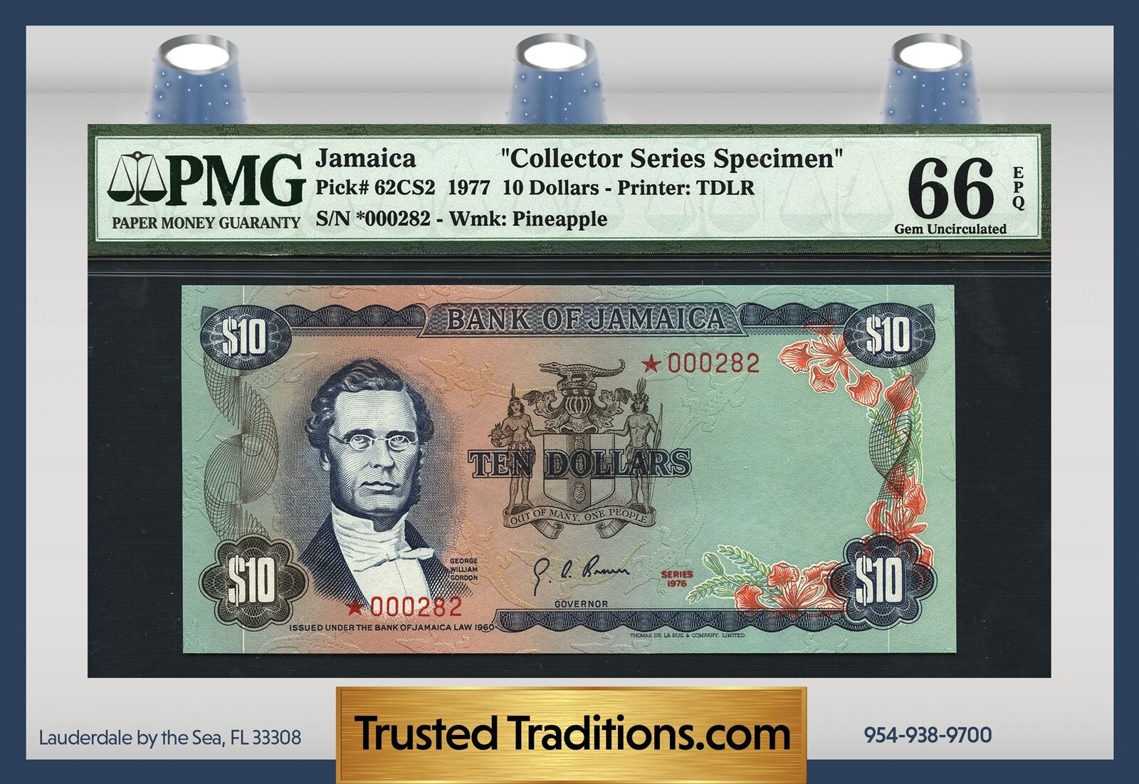 TT PK 62CS2 1977 JAMAICA 10 DOLLARS 