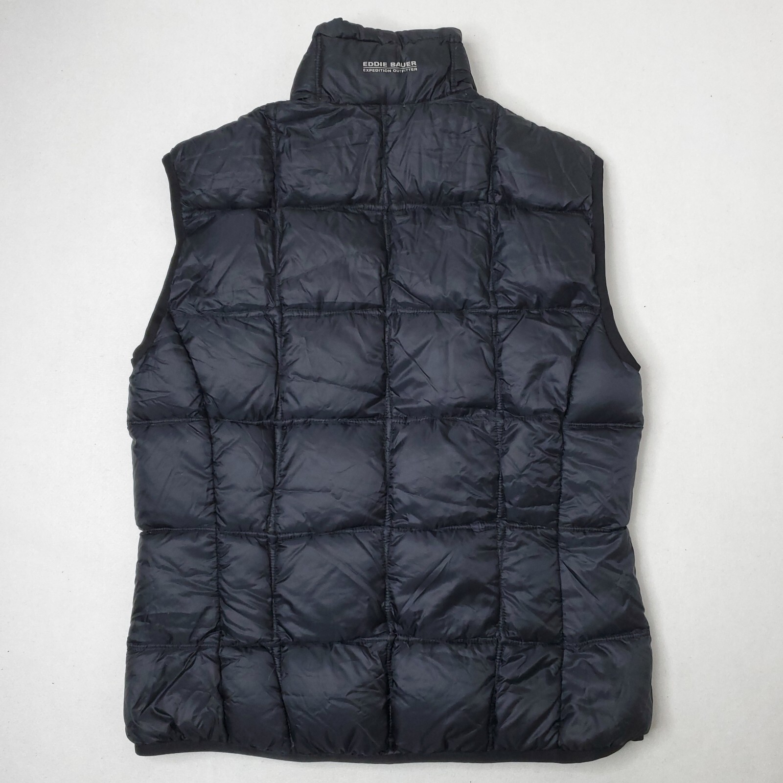 Eddie Bauer Puffer Vest Women's M Medium EB800 First Ascent Goose Down Black eBay