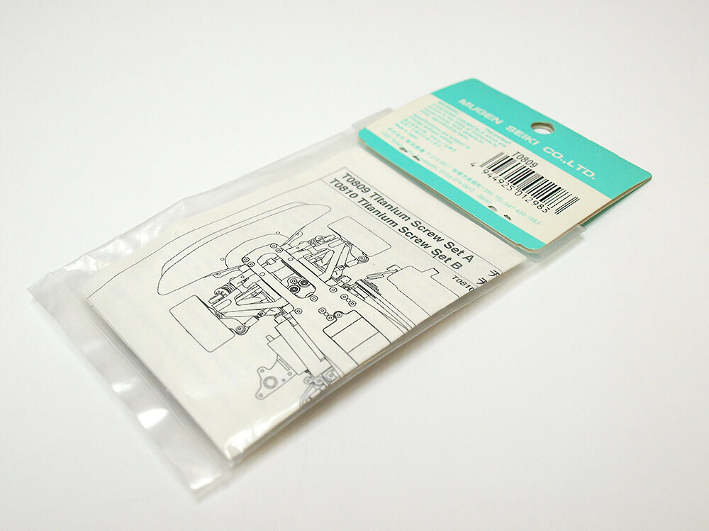 Vintage Mugen Seiki T0809 MTX4 MTX4R Titanium Screw Bag-A Set RARE
