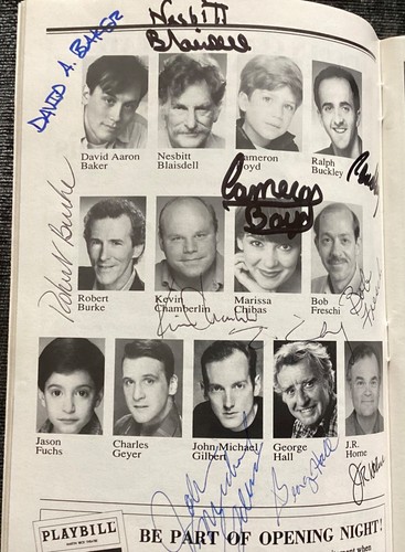 Abe Lincoln in Illinois playbill signed Sam Waterton + 40 other cast members - Picture 4 of 11