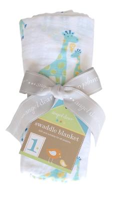 x3 Angel Dear Musselin Wickeldecke (türkis Giraffe) - UVP 59,97 £