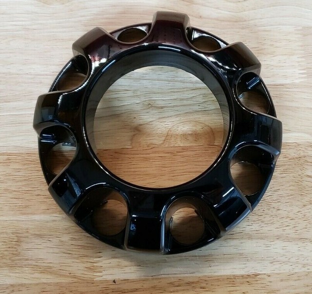 NEW 1720 Ford Super Duty TREMOR Black Front & Rear Center Cap Open Lug
