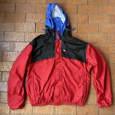 VINTAGE Serac Windbreaker Jacket Classic Red And Black Size Large Skiing Hiking