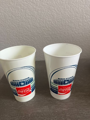 (2) St. Louis Cardinals 1982 World Champions Busch Stadium Plastic Cups - Picture 3 of 4