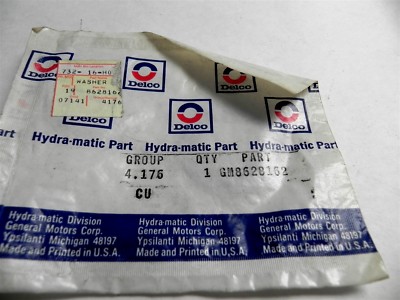 DELCO HYDRAMATIC OUTPUT SHAFT THRUST WASHER GM# 8628162 NEW OLD STOCK IN PACKAGE