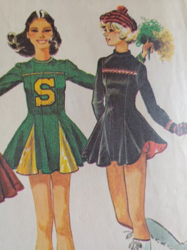 Vestido de patinaje sobre hielo animadora disfraz 10 simplicidad 6455 patrón de costura corte de colección - Imagen 3 de 8