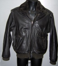 GIUBBOTTO CHIODO VERA PELLE 100% COMBIPEL TG. LARGE COL. TESTA DI MORO USATO