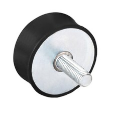 50mm x 20mm M10 Thread Male Female Rubber Mounts Black Vibration Isolator