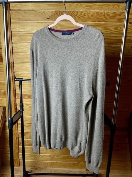 Men Daniel Hechter Sweater Grey Wool 44
