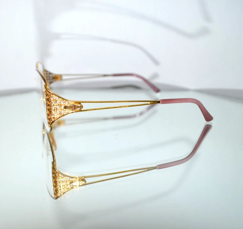 КРАСИВЫЕ солнцезащитные очки/очки Christian Dior в золотой/бордовой оправе металлические CD 2881 - Изображение 2 из 4