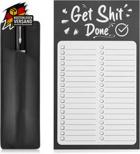 Magnetischer Kühlschrank-Notizblock Einkaufsliste mit Stifthalter - 50 Blätter,