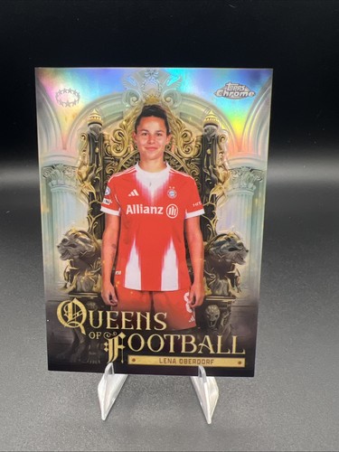 2025-26 Topps Chrome UEFA Women's #QF-24 Lena Oberdorf Queens Of Football