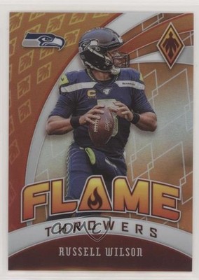2020 Panini Phoenix Flame Throwers Orange 90/99 Russell Wilson #25 pe8