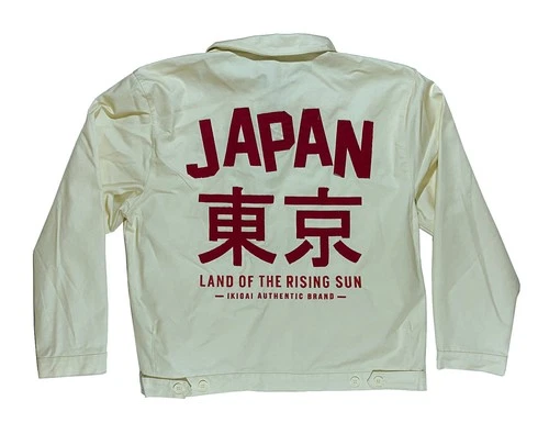 IKIGAI AUTHENTIC BRAND JAPAN LAND OF THE RISING SUN KANJI TWILL JACKET MEN'S M - product listing photo