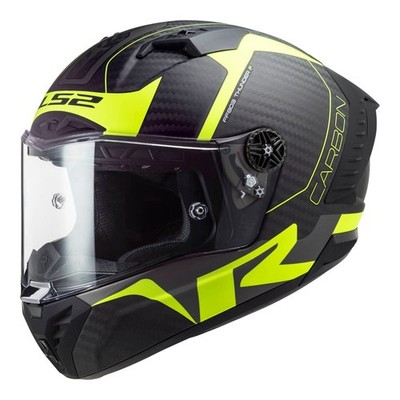 LS2 FF805C THUNDER CARBON RACING1 MATT HI-VIS/YEL 6K 2XL