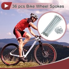 36 Set 13G Bicycle Spokes 125mm Bike Wheel Spokes Galvanized Carbon Steel