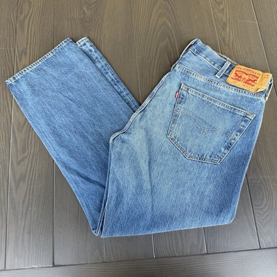 パンツ Levi's 501 Denim Pants USA 1989s W38 L30 Levis 501 Original Button Fly Jeans Men 38x30 Straight Leg Stone