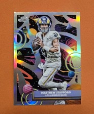 2025 Topps Chrome Cosmic Matthew Stafford Refractor Rams