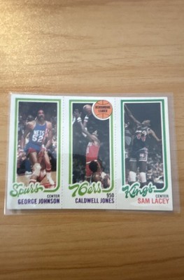 1980-81 Topps - Caldwell Jones, George Johnson, Sam Lacey #129-175-156