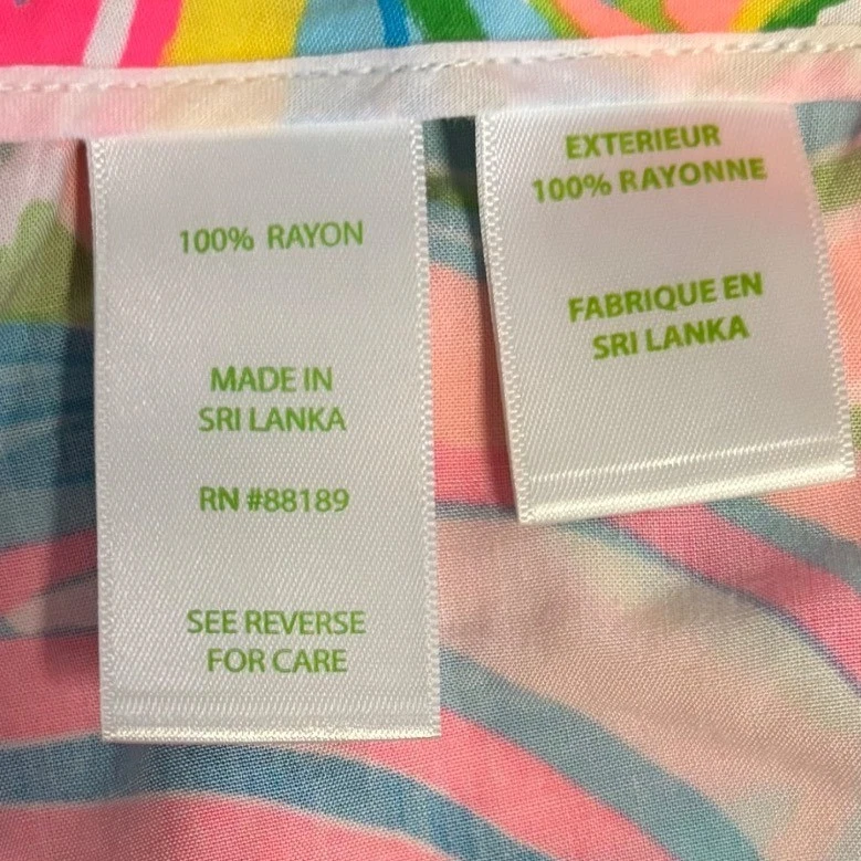 Lilly Pulitzer Shorts Womens Size 2 Flamingo Floral Print Rayon So A Peeling - Image 4 of 4