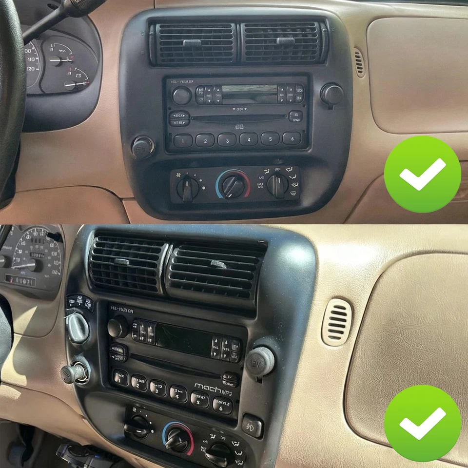 Radio estéreo para automóvil 9,7" para Ford Ranger 1993-1997 Apple Carplay Android 15 GPS FM Foto 3 de 4