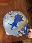 Barry Sanders Signed Lions T/B Riddell Full AUTHENTIC w/HOF'04 inscription