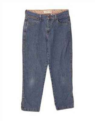 Levi's Damen klassische Passform Capri Jeans US 8 Medium W30 L25 blau Baumwolle EA07