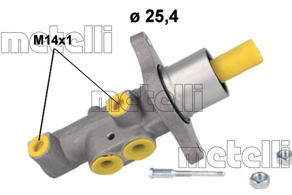 Metelli Hauptbremszylinder 05-1185 FüR Ford-image