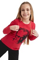 MäDchen Langarm T-Shirt Defacto, Kinder T-Shirt, GrößE 110, Baumwolle, Rosa