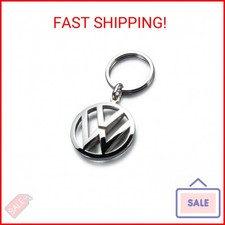 Volkswagen Metal Key Chain Keyring Fob Silver