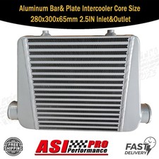 Aluminum Bar Plate Intercooler Core Size 280 X 300 X 65 Mm 2.5in Inletoutlet